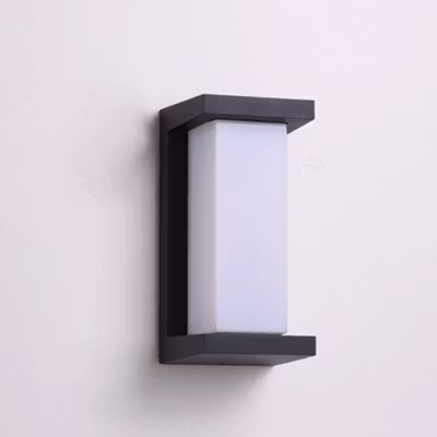 GAVT Lampu Dinding Plastic Body Minimalist 20 W Warm White 3000K H1 - Black — gambar 4