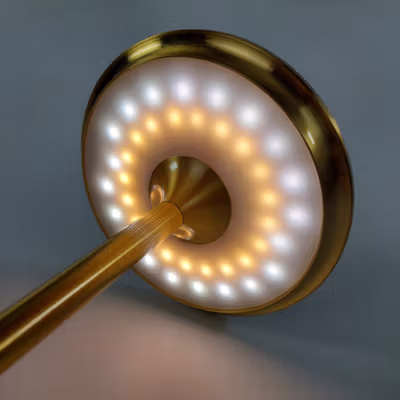 TaffLED Lampu Meja Hias Desk Lamp Restaurant Bar USB 3in1 Color - TW54 - Golden — gambar 4