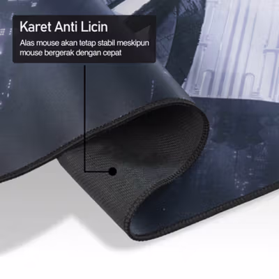 OLEVO Gaming Mouse Pad Anti Slip XL Desk Mat 800x400x2mm - RO72 - No Color — gambar 4