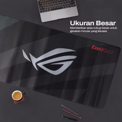 TaffGO Gaming Mouse Pad XL Desk Mat 800x400x2mm - RO74 - No Color — gambar 4