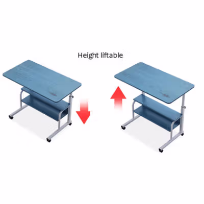 TaffHOME Meja Laptop Adjustable Portable Working Desk 3 Layer 60x40cm - ND04 - Warm White — gambar 4