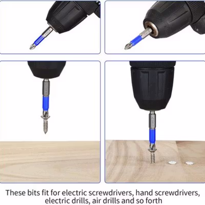 DIZAINLIFE Kepala Obeng Plus Phillips Magnetic Screwdrivers PH2 5 PCS - S2 - Blue — gambar 4