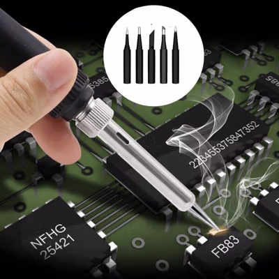 JCD Set Mata Solder Station Tool Iron Tip 900M-T 5 PCS - JC16 - Black — gambar 4