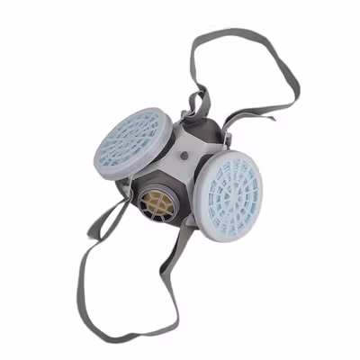 TaffGUARD Masker Gas Respirator Half Face with Activated Carbon Filter - 8006 - No Color — gambar 4