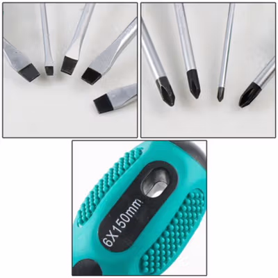 Taffware Obeng Set Reparasi Magnetic Head 9 in 1 - SK803 - Green — gambar 4