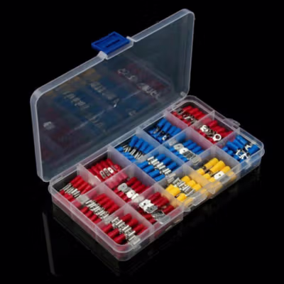 Taffware Skun Terminal Gepeng Insulated Connector Male Female 280 PCS - GB20 - Multi-Color — gambar 4