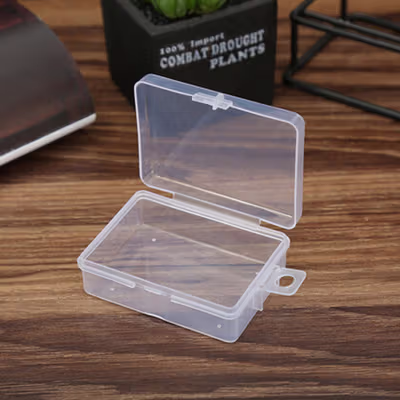 Kotak Perhiasan Aksesoris Plastic Storage Jewelry Box - PJ322 - Transparent — gambar 4