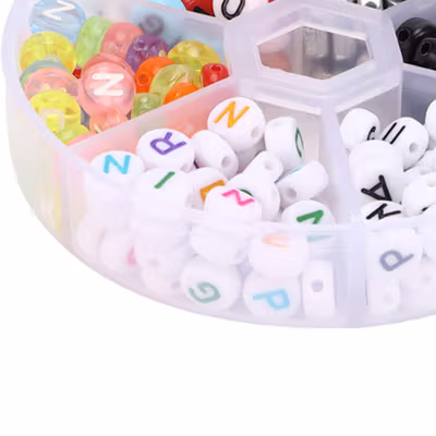 Kotak Perhiasan Aksesoris Round Plastic Jewelry Box 6 Slot - BT-6 - Transparent — gambar 4
