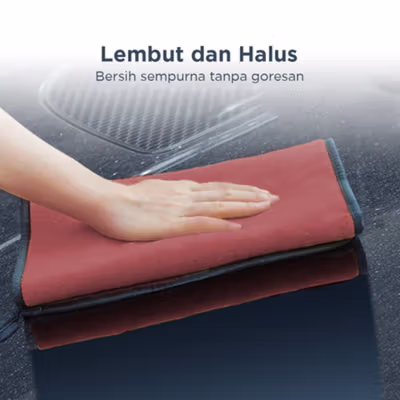TaffHOME Kain Lap Microfiber Mobil Multifungsi 600 gsm 40x30cm - H-45G - Multi-Color — gambar 4