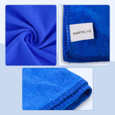 TaffHOME Handuk Microfiber Towel Soft Quick Dry 35x75cm - U0755 - Blue — gambar 4