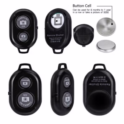 MOONBIFFY Remote Selfie Bluetooth Camera Shutter iOS Android - XFY-001 - Black — gambar 4