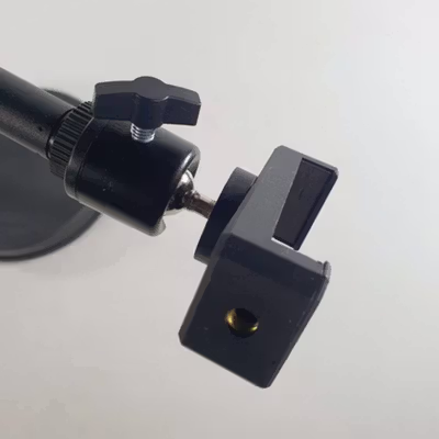 TaffSTUDIO Holder HP Ring Light Overhead 360 Rotation Mount 1/4 Inch - ZD14 - Black — gambar 4