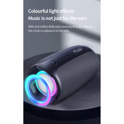 ZEALOT Portable Bluetooth Active Speaker RGB 10W - S61 - Black — gambar 4