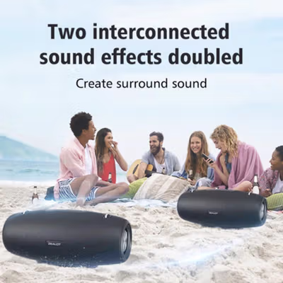 ZEALOT Portable Bluetooth Speaker Stereo Outdoor Waterproof 60W - S-67 - Black — gambar 4