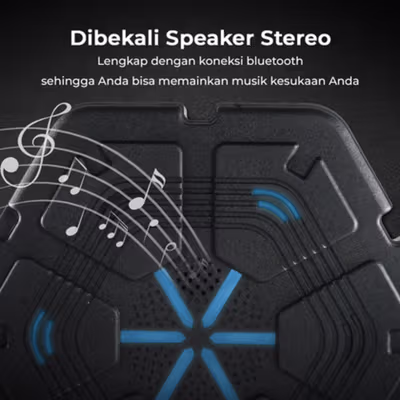 APWIKOGER Mesin Tinju Music Boxing Machine Wall Target Bluetooth - AG5 - Black — gambar 4