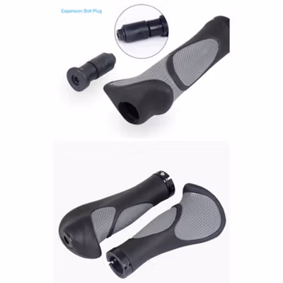 Deemount Grip Gagang Sepeda Ergonomic Handlebar Rubber - BGP-110 - Black — gambar 4