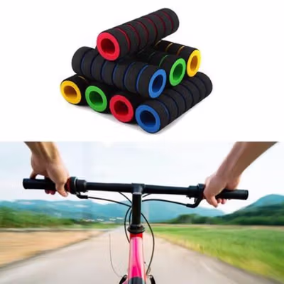 Grip Gagang Sepeda Bike Handlebar Spons Grip 1 Pair - GH-081H - Red — gambar 4