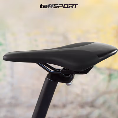 TaffSPORT Pikexi Jok Sadel Sepeda Bike Saddle Race Ergonomic Anti Air - FX20 - Black — gambar 4