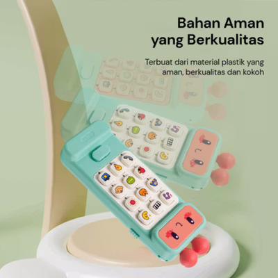 AIMIYA Telepon Mainan Anak Edukasi Musik Kids Musical Phone Toy - AM12 - Green — gambar 4
