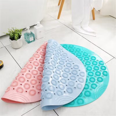 Beideli Alas Kaki Matras Kamar Mandi Anti-Slip Mats PVC 55cm - PJ407 - Blue — gambar 4
