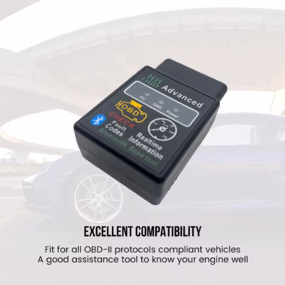 Bluetooth Car Diagnostic OBD2 Scanner Diagnosa Kendaraan - ELM327 - Black — gambar 4