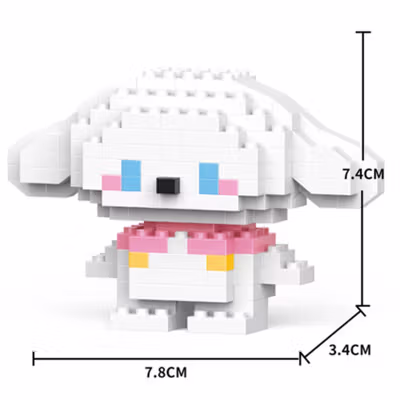BRICKS Mainan Balok Susun Karakter Cinnamoroll LEGO Figure 144 PCS - W2601-13 - Multi-Color — gambar 4