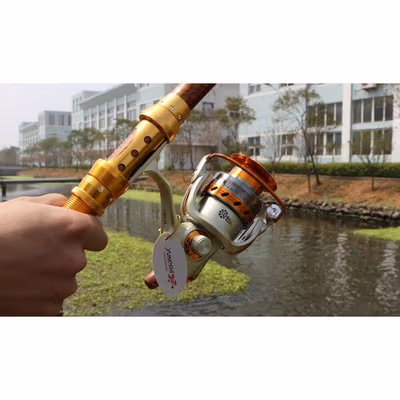 YUMOSHI REELSKING Reel Pancing EF6000 Spinning Fishing Reel 5.2:1 6000 - EF6000 - Golden — gambar 4