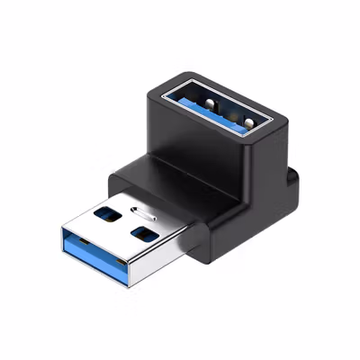 GETA Adaptor USB 3.2 Type A Male ke A Female L Shape 10 Gbps - G-02 - Black — gambar 4