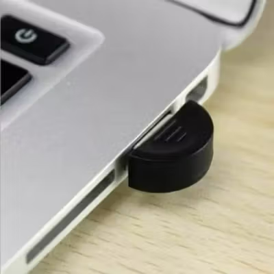 USB Bluetooth Receiver V5.0 Chipset CSR8510 Gold Plated 3Mbps - Black — gambar 4