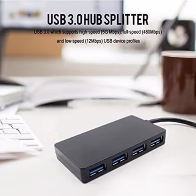 USB HUB 3.0 High Speed 4 Port with Power Supply 4 Port - UH-103U3 - Black — gambar 4