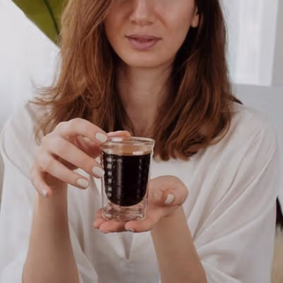 Aldismala Gelas Sloki Kopi Double Wall Nespresso Espresso Shoot Glass 85ml - Transparent — gambar 4