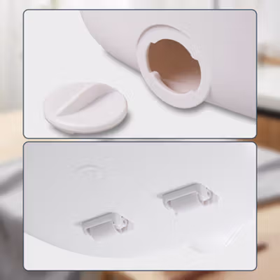 TaffHOME Wadah Penyimpan Beras Makanan Rice Container Moistureproof 5kg - A2105 - White — gambar 4