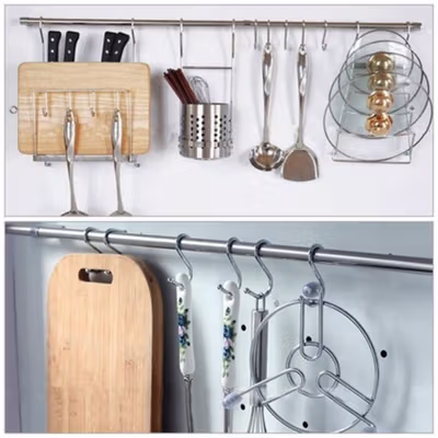 TaffHOME Hanger Gantungan S Serbaguna Stainless Steel Hook 10 PCS 12cm - M127 - Silver — gambar 4