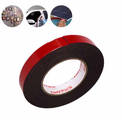 TaffPACK Lakban Double Tape Foam 10M 10mm - Red — gambar 4