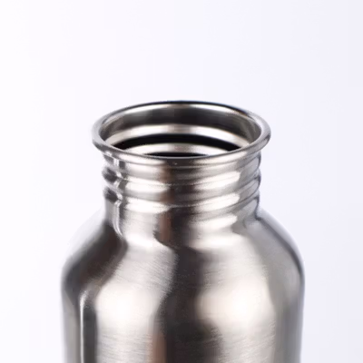 UPORS Botol Minum Stainless Steel Portable dengan Carabiner 750ml - GBD - Silver — gambar 4