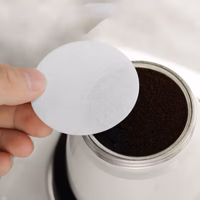One Two Cups Kertas Saringan Kopi Coffee Filter Paper Moka Pot 100 PCS 42mm - OJ-1 - White — gambar 4