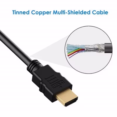 FSU Kabel Video Adaptor HDMI to DVI 24+1 Pin Bi-directional 1080p 1.8M - BL-DH - Black — gambar 4