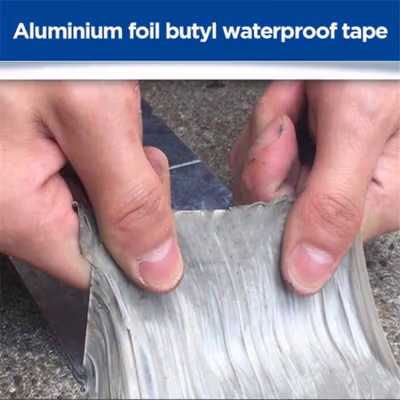 TaffGUARD KYTO Lakban Aluminium Foil Butyl 0.8mm Waterproof 5cmx10M - LS549 - Silver — gambar 4