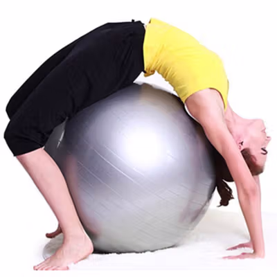 LIVELY Bola Yoga Gym Ball Pilates Fitness PVC Anti Slip 55cm - Blue — gambar 4