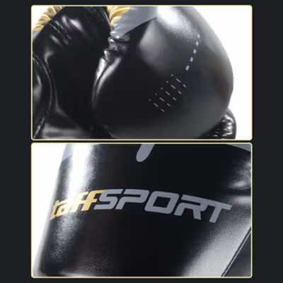 TaffSPORT WOESAD Sarung Tangan Tinju MMA UFC Boxing Muay Thai Glove 12oz - WSD-85 - Black — gambar 4