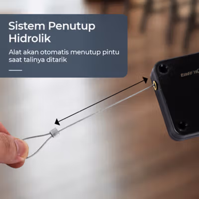 TaffHOME Tutup Pintu Otomatis Automatic Door Closer 800g - MO-206 - Black — gambar 4