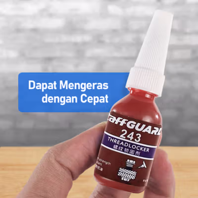 TaffGUARD Lem Baut Multifungsi Blue Threadlocker Anaerobic Glue 10ml - 243 - Blue — gambar 4