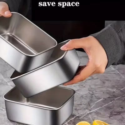 TaffHOME Kotak Makan Lunch Box Multifunction Stainless Steel 304 550ml - AC-21 - Black — gambar 4