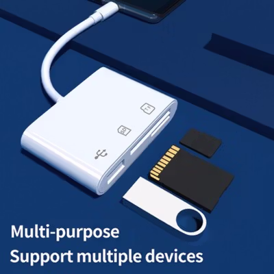 ATUX Card Reader 3in1 Type C 2.0 USB Hub MicroSD - AT32 - White — gambar 4