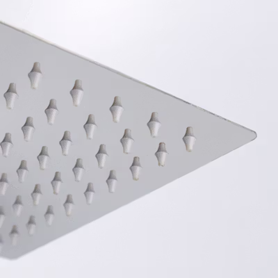BATHE PROJECT Kepala Head Shower Mandi Bentuk Kotak 8Inch 305gr - MK-701 - Silver — gambar 4
