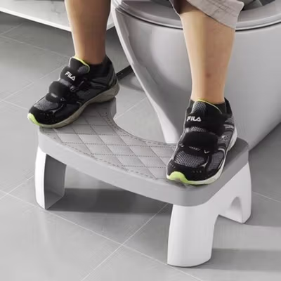 HOXHECIN Kursi Pijakan Kaki Kloset Toilet Stool Bathroom - H42 - Gray — gambar 4