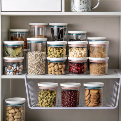 JD Toples Plastik Penyimpanan Makanan Kedap Udara Storage Jar 250ml - SL-250 - Blue — gambar 4