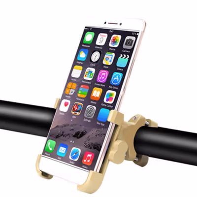 INIU Holder Handlebar Sepeda Smartphone Full Metal Body - C-2 - Black — gambar 4