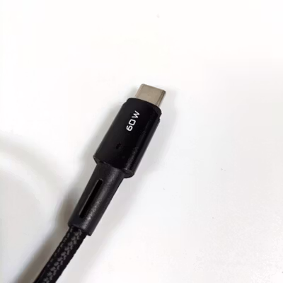 ESSAGER Kabel Data USB Type C to Type C Fast Charging LED Braided 60W 50cm - ES-X16 - Black — gambar 4