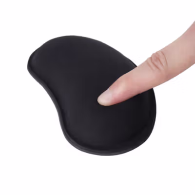 HUXUAN Mouse Wrist Rest Pad Rubber Slow Rebound 14x8x2.2cm - HX061 - Black — gambar 4